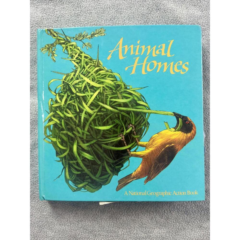 animal homes national geographic pop up book vintage kids interactive learning